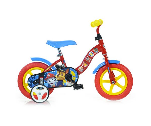Mancs Őrjárat piros-kék gyerek bicikli 10-es méretben - Dino Bikes kerékpár