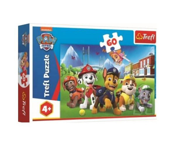 Paw Patrol: Echipa în curte 60 bucăți puzzle - Trefl