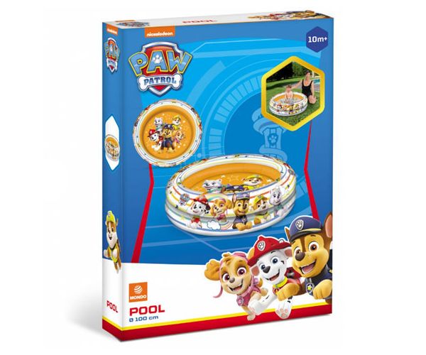 Mancs őrjárat: A csapat három gyűrűs medence 100cm - Mondo Toys