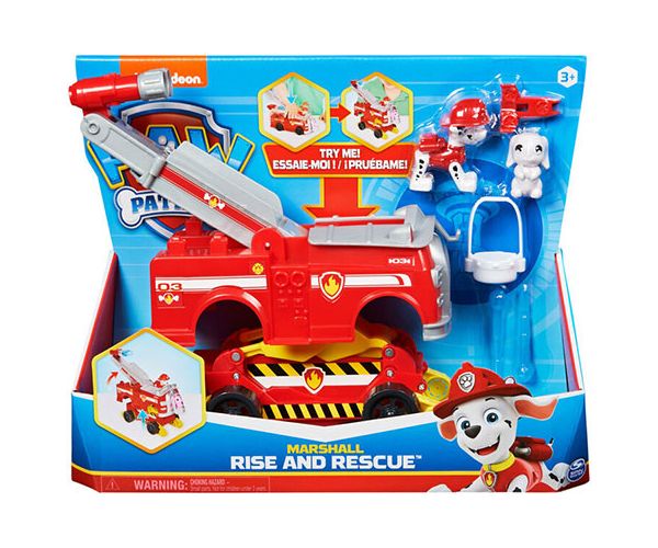 Paw Patrol: Rise and Rescue Marshall vehicul care transformă cu figurină - Spin Master
