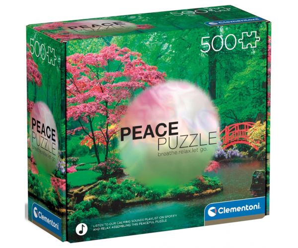 Peace puzzle: Picături de ploaie liniștitoare puzzle de 500 piese - Clementoni