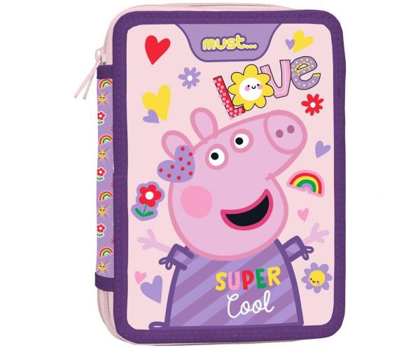 Penar dublu echipat Peppa Pig 15x21x5cm