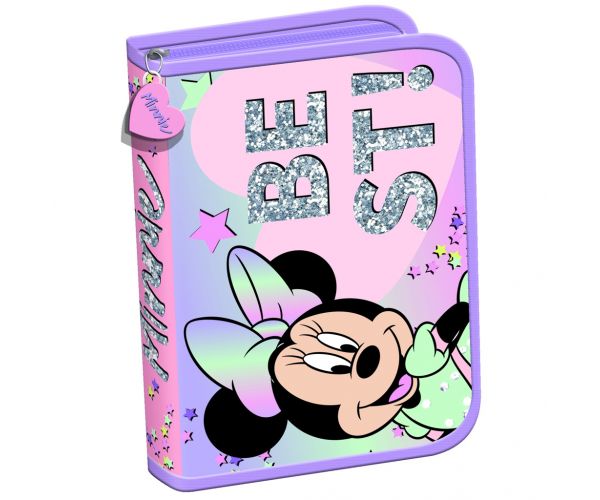 Penar extensibil Minnie Mouse, culori pastel, 21x14x3,5cm