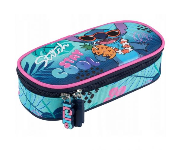 Penar oval Disney Stitch cu inscripția „Stay cool” PC01 23x9,5x6 cm
