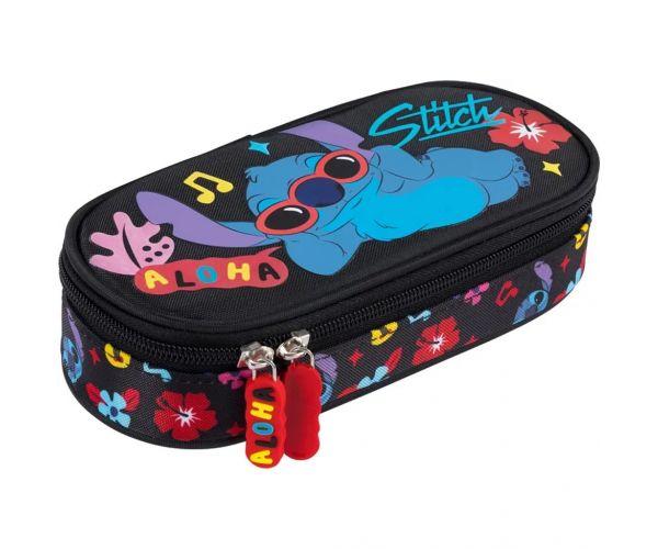 Penar oval negru Disney Stitch Aloha PC01 23 x 9,5 x 6 cm