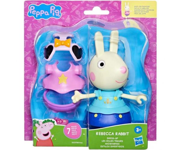 Peppa Purceluș: Set de figurine Rebecca îmbrăcată elegant cu accesorii - Hasbro