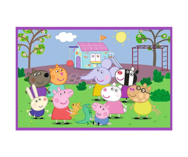 Peppa a játszótéren 2x24db-os puzzle - Trefl