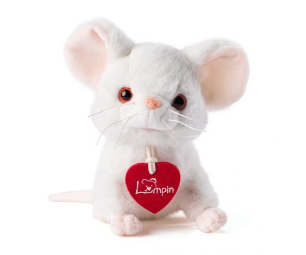 Petit șoricel de pluș așezat 14 cm - Lumpin