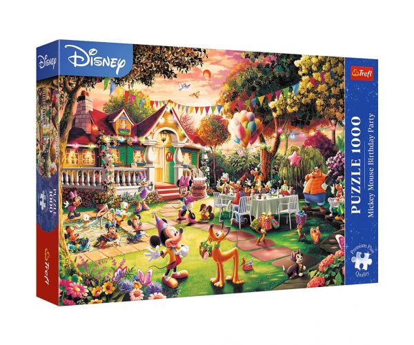 Petrecere de ziua lui Mickey Mouse puzzle premium plus 1000 piese - Trefl