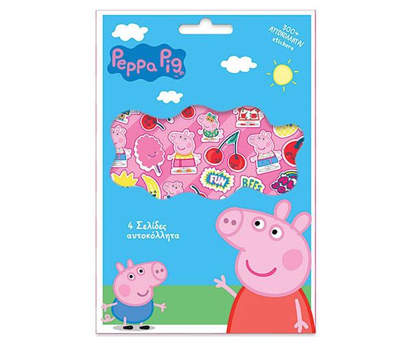 Peppa Pig abțibild 300 bucăți