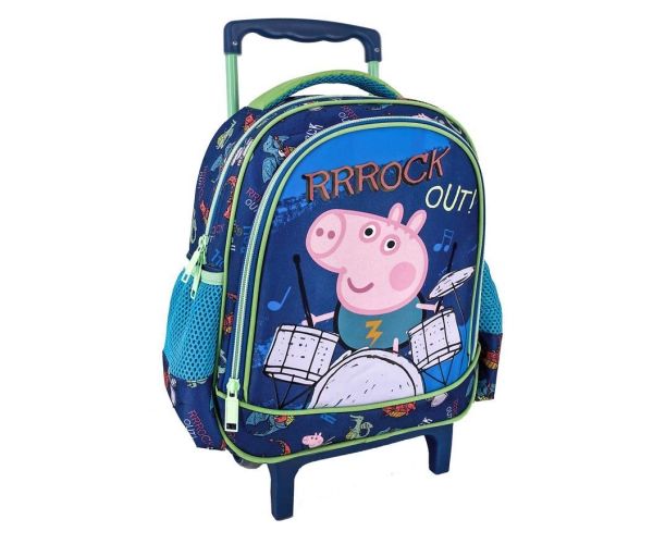 Peppa Pig: Rrrock Out rucsac pentru grădiniță tip troller