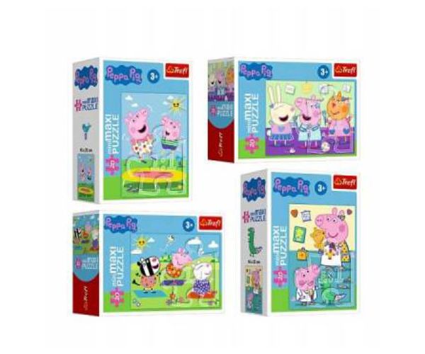 Peppa Pig și prietenii 20 bucăți MiniMaxi puzzle - Trefl