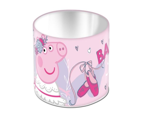 Peppa Pig suport pentru creioane metal 11x10cm