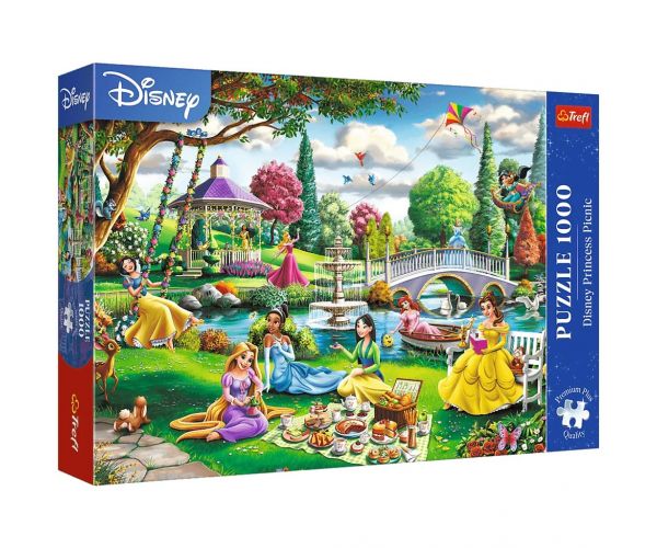 Picnicul de primăvară al prințeselor Disney, puzzle premium plus de 1000 de piese - Trefl