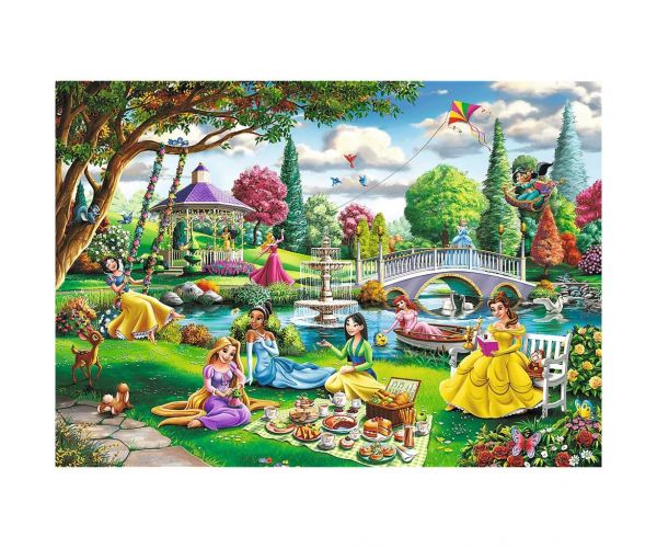 Picnicul de primăvară al prințeselor Disney, puzzle premium plus de 1000 de piese - Trefl
