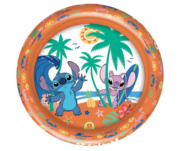 Piscină gonflabilă Disney Stitch cu 2 inele, 100 cm - Mondo Toys
