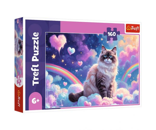 Pisicuța în Țara Norilor puzzle de 160 piese - Trefl