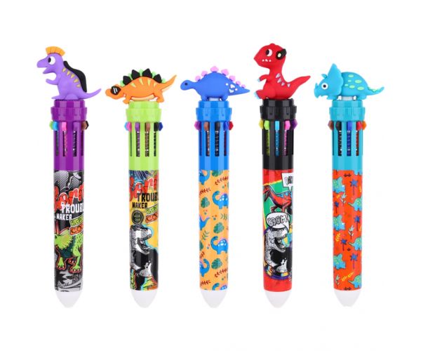 Pix cu 10 culori, design Baby Dino, diferite modele, 1 bucată