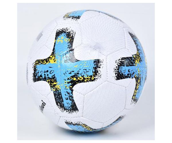 Piele artificială minge de fotbal cu model cruce 23cm