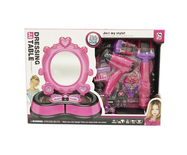Pink szépség szett kiegészítőkkel, fénnyel és hanggal