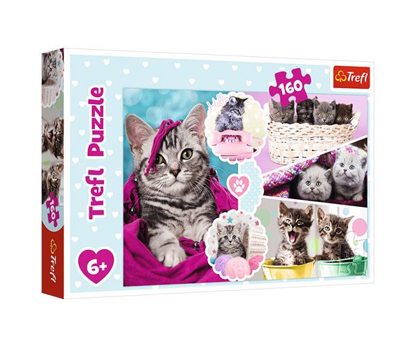 Cuki cicák puzzle 160db-os - Trefl