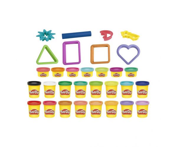 Play‑Doh: Set de modelaj cu 23 de borcănașe de plastilină și alte accesorii - Hasbro