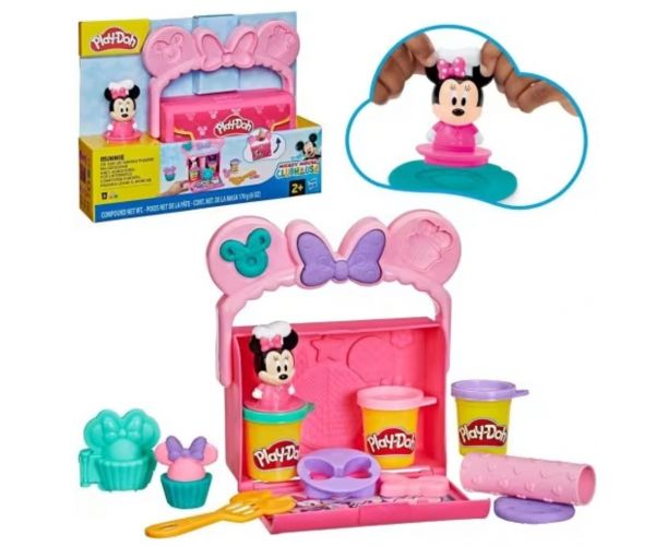 Play-Doh: Disney Jr. On-The-Go Minnie set portabil de plastilină - Hasbro