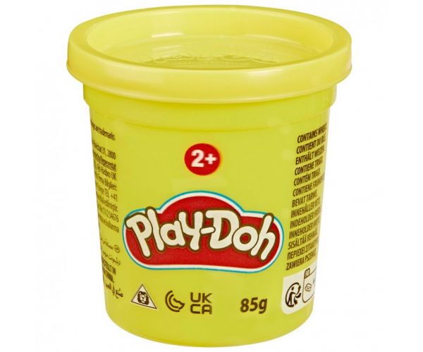 Play-Doh: Plastilină la borcănel, culoare galbenă, 85g - Hasbro