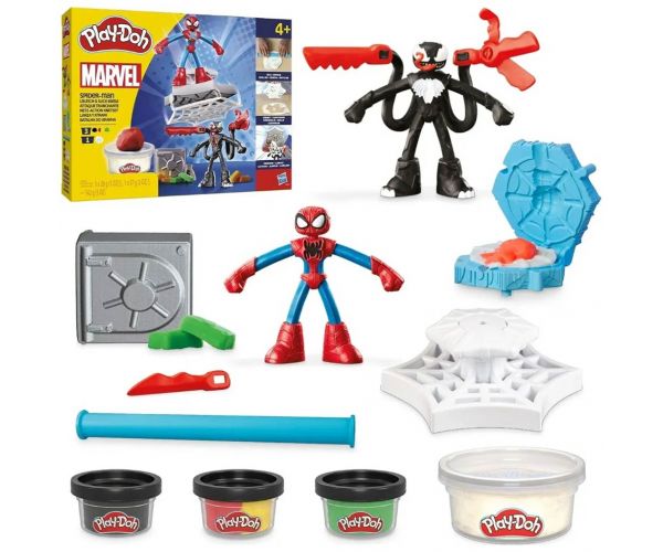 Play-Doh: Marvel Pókember Launch & Slice harci játékszett - Hasbro