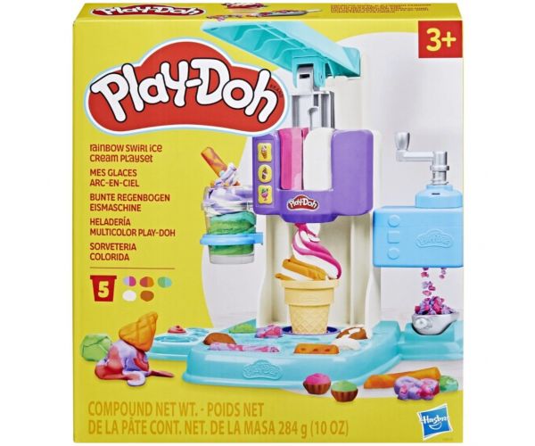 Play-Doh: Set de modelat pentru înghețată curcubeu - Hasbro