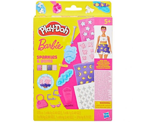 Play-Doh: Set de plastilină Barbie strălucire și pietre prețioase - Hasbro
