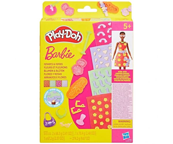 Play-Doh: Set de plastilină cu flori Barbie - Hasbro