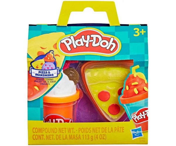 Play-Doh: Treats To Go Pizza și milkshake - set de plastilină - Hasbro