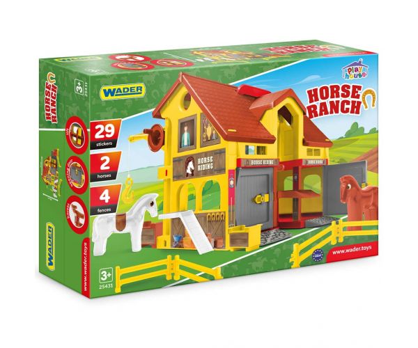 Play House: Set de joacă grajd cu cai - Wader