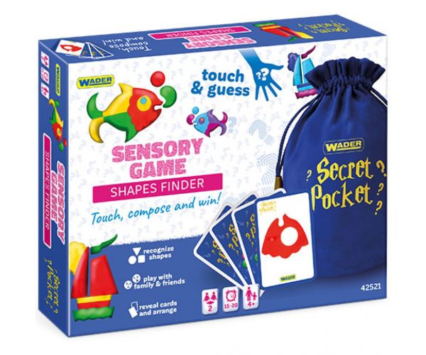 Play & Fun: Secret Pocket - Joc de societate de căutare a formelor în buzunarul secret