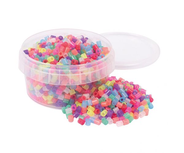 PlayBox: 1000 de mărgele MIDI de 5 mm pentru călcat în culori sclipitoare