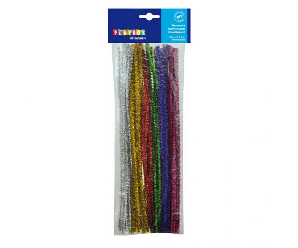 PlayBox: Chenille sclipitoare, 50 bucăți, 6mm