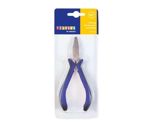 PlayBox: Lapos fogó gumírozott fogóval 12,5cm-es