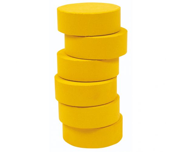 PlayBox: Disc de acuarelă galben intens 30mm 1buc