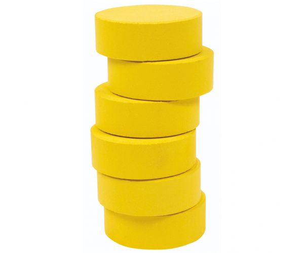 PlayBox: Disc de acuarelă galben lămâie 44mm 1buc