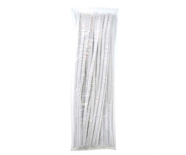 PlayBox: Fire albe de chenille, 100 bucăți, 6mm