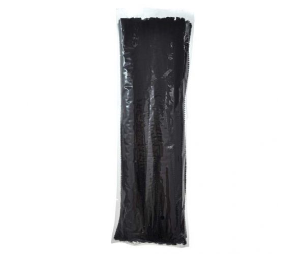 PlayBox: Fire negre din chenille, 100 bucăți, 6mm