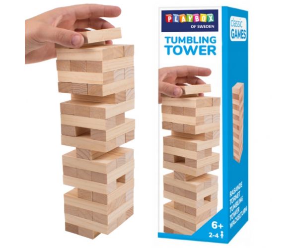 PlayBox: Joc de îndemânare Jenga din lemn