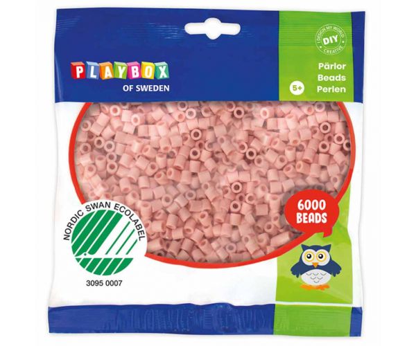 PlayBox: 5mm-es MIDI vasalható gyöngy világos bézs színben 6000db-os csomag