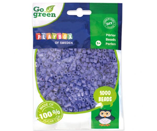 PlayBox: Mărgele de călcat MIDI verzi de 5mm, 1000 bucăți, culoare violet