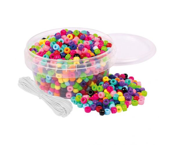 PlayBox: Mărgele mici de înșirat 6mm 850buc