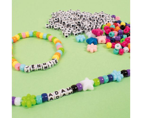 PlayBox: Pachet de mărgele mini litere de 1000 bucăți fuzibile