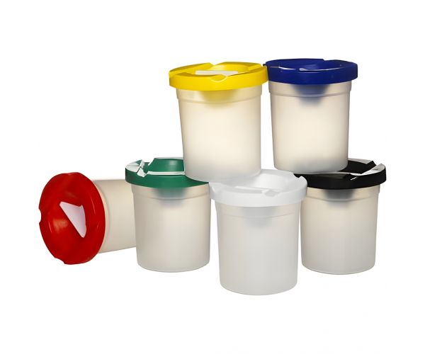 PlayBox: Pahar pentru spălat pensule în diverse culori, 1 bucată