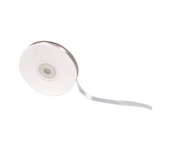 PlayBox: Panglică satinată argintie, 10mm, 30m