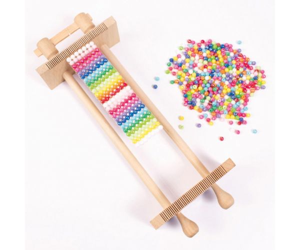PlayBox: Rama de lemn pentru țesut mărgele 310x120x60mm